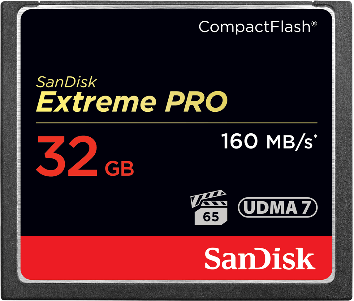 Paměťová karta CompactFlash SanDisk Extreme Pro, 32GB, UDMA 7 SDCFXPS-032G-X46