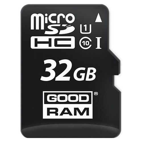 Paměťová karta microSDHC GoodRam, 32GB, Třída 10 / UHS-1 U1, s adaptérem