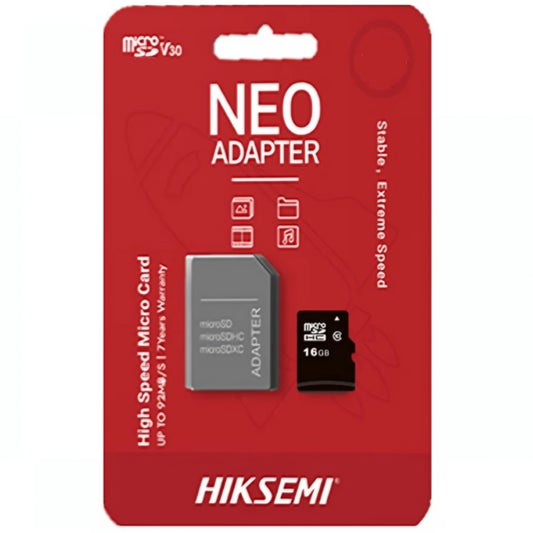 Paměťová karta microSDHC Hiksemi, 16Gb, Třída 10, s adaptérem HS-TF-C1/16G/a