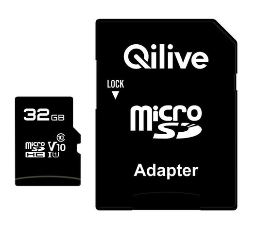 Paměťová karta microSDHC Qilive Android A1, 32Gb, Třída 10 / UHS-1 U3, S adaptérem EKMSDM32GHC10U3QL2