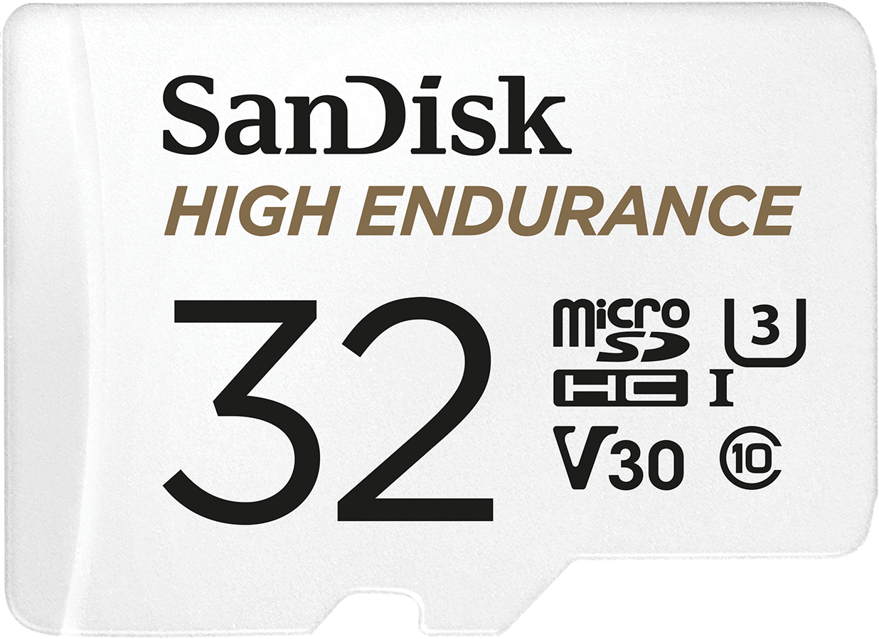 Paměťová karta microSDHC SanDisk High Endurance, 32GB, Třída 10 / UHS-1 U3, s adaptérem SDSQQNR-032G-GN6IA