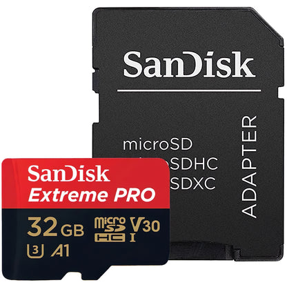 Paměťová karta microSDHC SanDisk Extreme Pro, 32Gb, Třída 10 / UHS-1 U3, S adaptérem SDSQXCG-032G-GN6MA