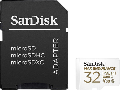 Paměťová karta microSDHC SanDisk MAX Endurance, 32Gb, Třída 10 / UHS-1 U3, S adaptérem SDSQQVR-032G-GN6IA