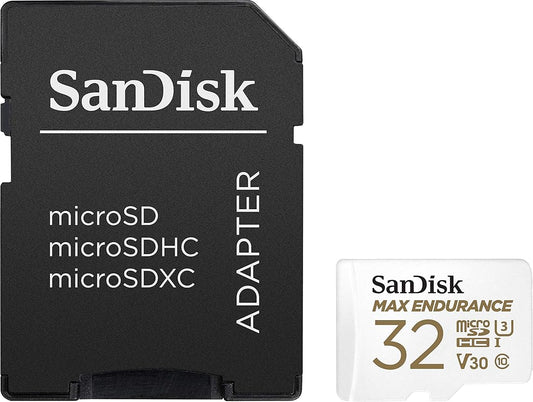 Paměťová karta microSDHC SanDisk MAX Endurance, 32Gb, Třída 10 / UHS-1 U3, S adaptérem SDSQQVR-032G-GN6IA