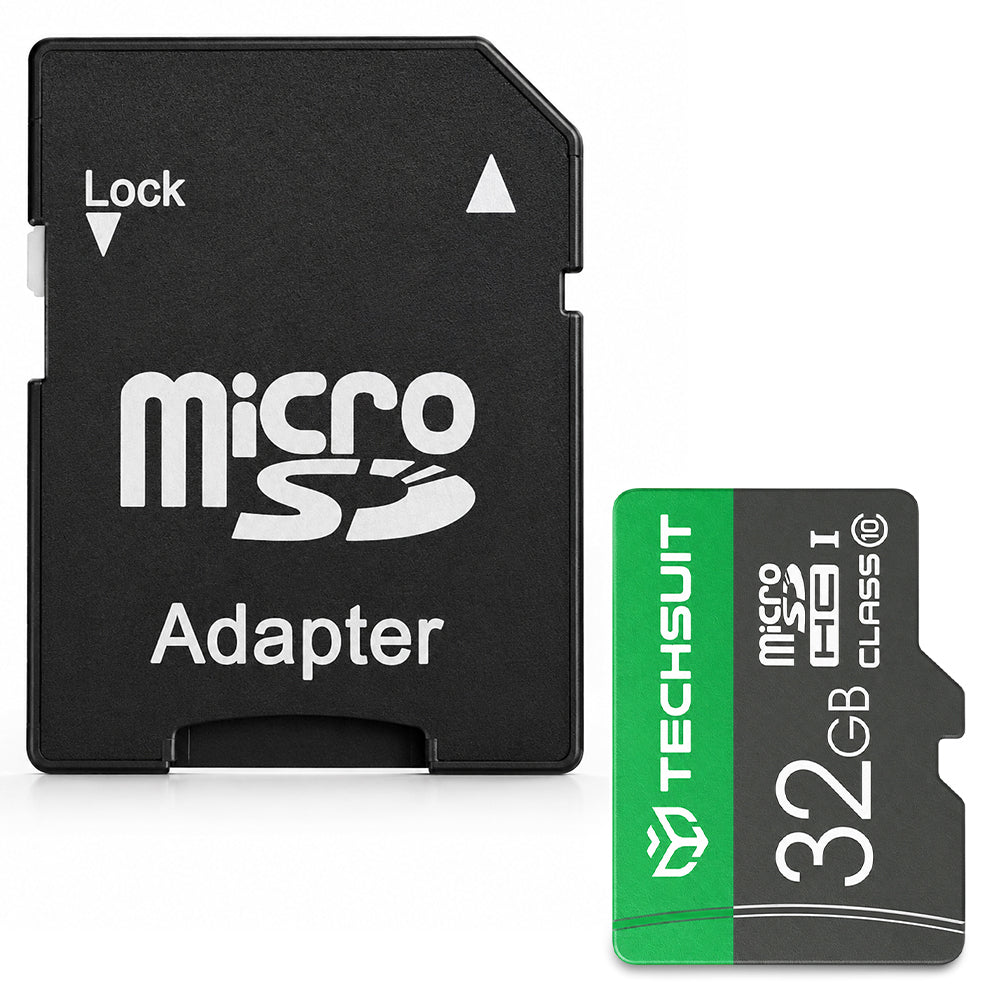 Techsuit THCM11 microSDHC Memory Card, 32GB, Class 10, with Adapter