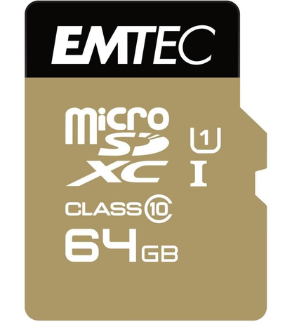 Paměťová karta microSDXC Emtec Speedin Pro Android A1, 64GB, Třída 10 / UHS-1 U3, s adaptérem ECMSDM64GXC