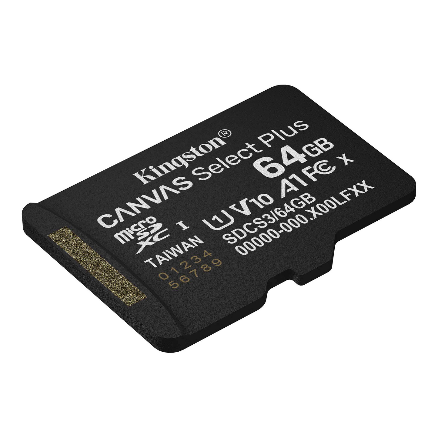 Paměťová karta microSDXC Kingston Canvas Select Plus Android A1, 64Gb, Třída 10 / UHS-1 U1 SDCS3/64GBSP