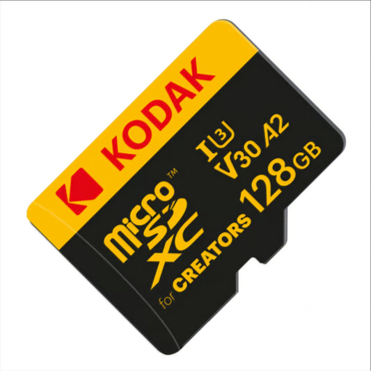 Paměťová karta microSDXC Kodak for Creators, 128Gb, Třída 10 / UHS-1 U3, s adaptérem EKMSDM128GXCU3CR