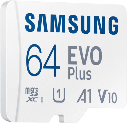 Paměťová karta microSDXC Samsung Evo Plus, 64Gb, Třída 10 / UHS-1 U1, S adaptérem MB-MC64SA/EU