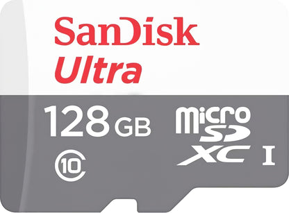Paměťová karta microSDXC SanDisk Ultra, 128Gb, Třída 10 SDSQUNR-128G-GN3MN