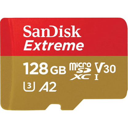 Paměťová karta SanDisk Extreme microSDXC, 128Gb, Class 10 / UHS-1 U3 SDSQXAA-128G-GN6MN 