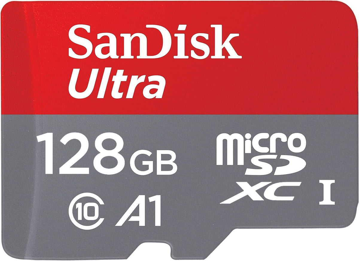 Paměťová karta microSDXC SanDisk Ultra Android A1, 128Gb, Třída 10 / UHS-1 U1 SDSQUAB-128G-GN6MN