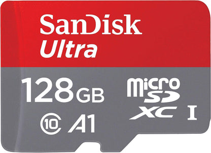 Paměťová karta microSDXC SanDisk Ultra Android A1, 128Gb, Třída 10 / UHS-1 U1 SDSQUAB-128G-GN6MN