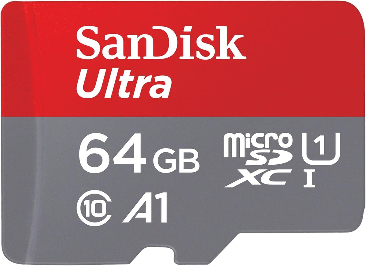 Paměťová karta microSDXC SanDisk Ultra Android A1, 64Gb, Třída 10 / UHS-1 U1 SDSQUAB-064G-GN6MN
