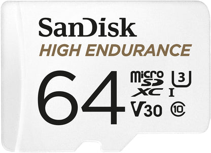 Paměťová karta microSDXC SanDisk High Endurance, 64Gb, Třída 10 / UHS-1 U3, S adaptérem SDSQQNR-064G-GN6IA