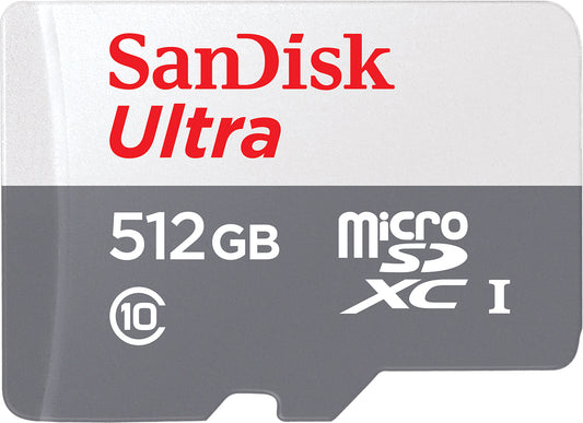 Paměťová karta microSDXC SanDisk Ultra, 512Gb, Třída 10 SDSQUNR-512G-GN3MN