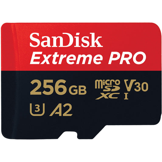 Paměťová karta microSDXC SanDisk Extreme Pro, 256Gb, Třída 10 / UHS-1 U3, S adaptérem SDSQXCD-256G-GN6MA