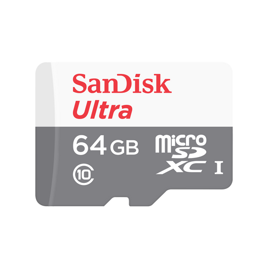 Paměťová karta microSDXC SanDisk Ultra, 64Gb, Třída 10, S adaptérem SDSQUNR-064G-GN6TA