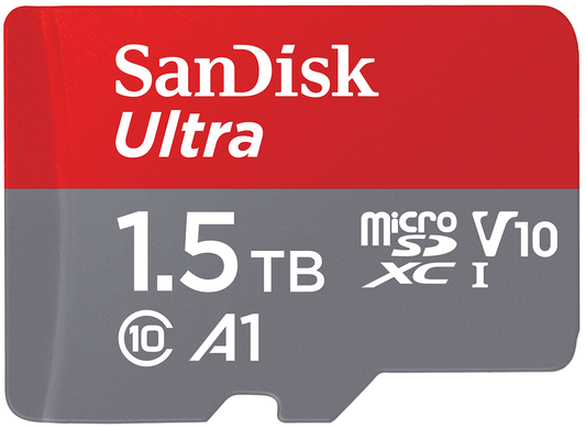 Paměťová karta microSDXC SanDisk Ultra Android A1, 1.5TB, Třída 10 / UHS-1 U1 SDSQUAC-1T50-GN6MN