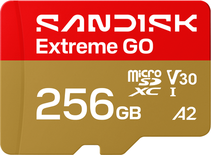 Paměťová karta microSDXC SanDisk Extreme GO Android A2, 256GB, Třída 10 / UHS-1 U1 SDSQXGN-256G-GN6MN