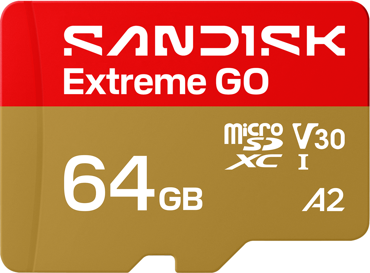 Paměťová karta microSDXC SanDisk Extreme GO Android A2, 64GB, Třída 10 / UHS-1 U1 SDSQXGN-064G-GN6MN