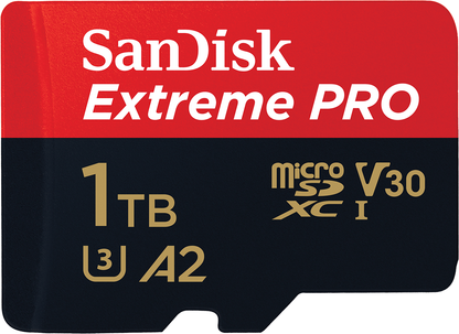 Paměťová karta microSDXC SanDisk Extreme Pro, 1TB, Třída 10 / UHS-1 U3, s adaptérem SDSQXCD-1T00-GN6MA