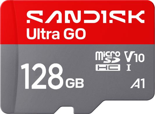 Paměťová karta microSDXC SanDisk Ultra GO Android A1, 128GB, Třída 10 / UHS-1 U1 SDSQUGN-128G-GN6MN