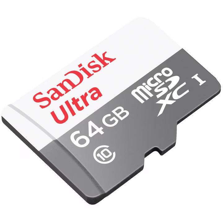 Paměťová karta microSDXC SanDisk Ultra, 64Gb, Třída 10, S adaptérem SDSQUNR-064G-GN3MA