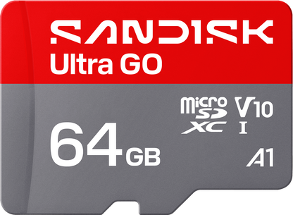 Paměťová karta microSDXC SanDisk Ultra GO Android A1, 64GB, Třída 10 / UHS-1 U1 SDSQUGN-064G-GN6MN