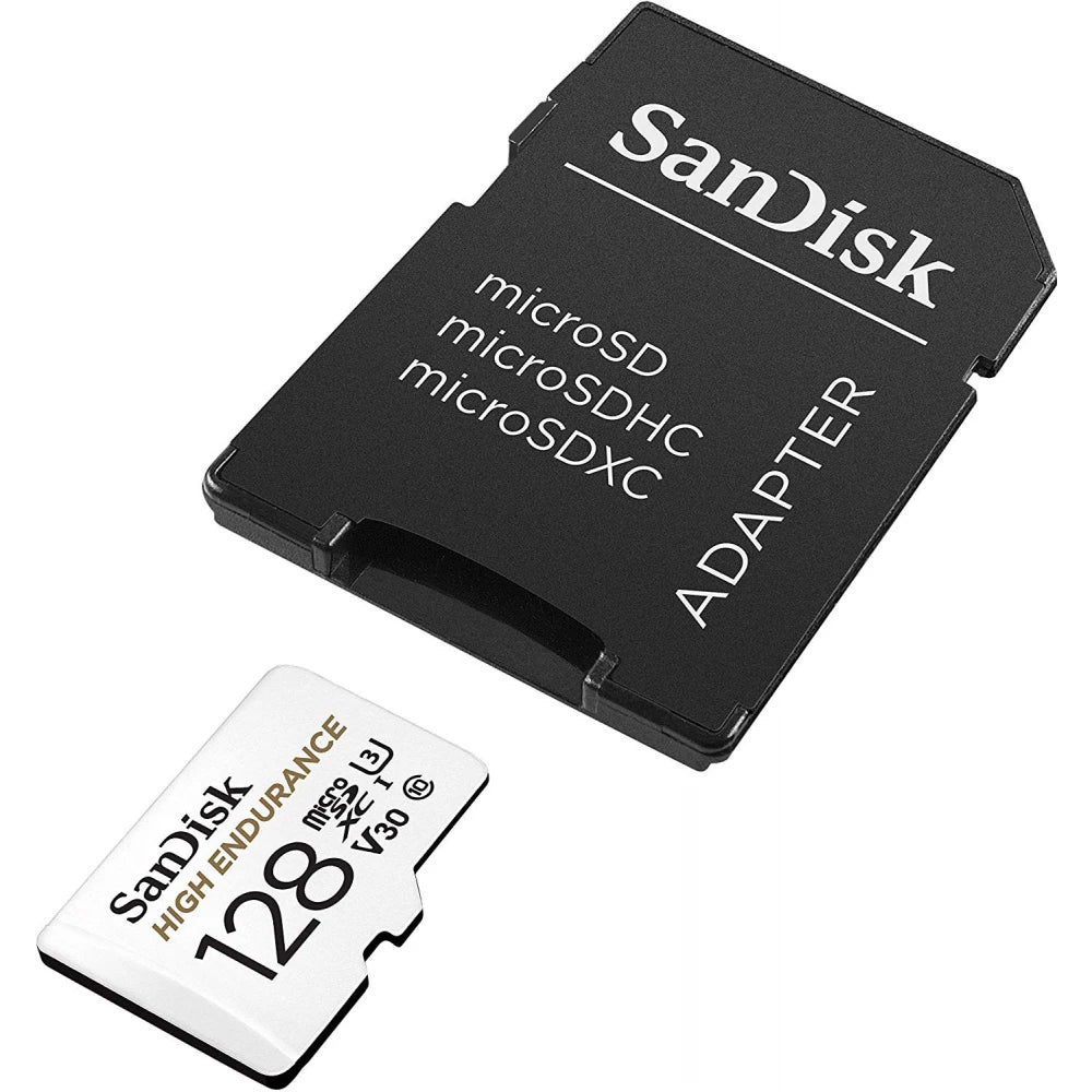 Paměťová karta microSDXC SanDisk High Endurance, 128Gb, Třída 10 / UHS-1 U3, S adaptérem SDSQQNR-128G-GN6IA