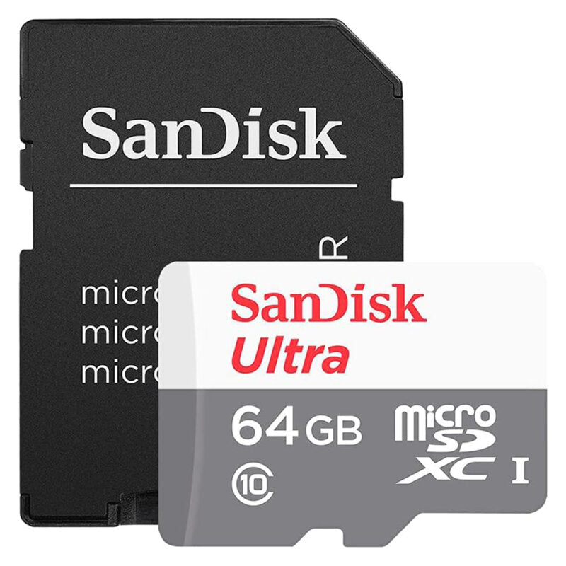 Paměťová karta microSDXC SanDisk Ultra, 64Gb, Třída 10, S adaptérem SDSQUNR-064G-GN3MA