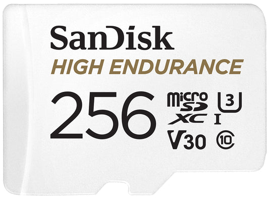 Paměťová karta microSDXC SanDisk High Endurance, 256Gb, Třída 10 / UHS-1 U3, S adaptérem SDSQQNR-256G-GN6IA