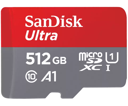 Paměťová karta microSDXC SanDisk Ultra Android A1, 512Gb, Třída 10 / UHS-1 U1 SDSQUAC-512G-GN6MN