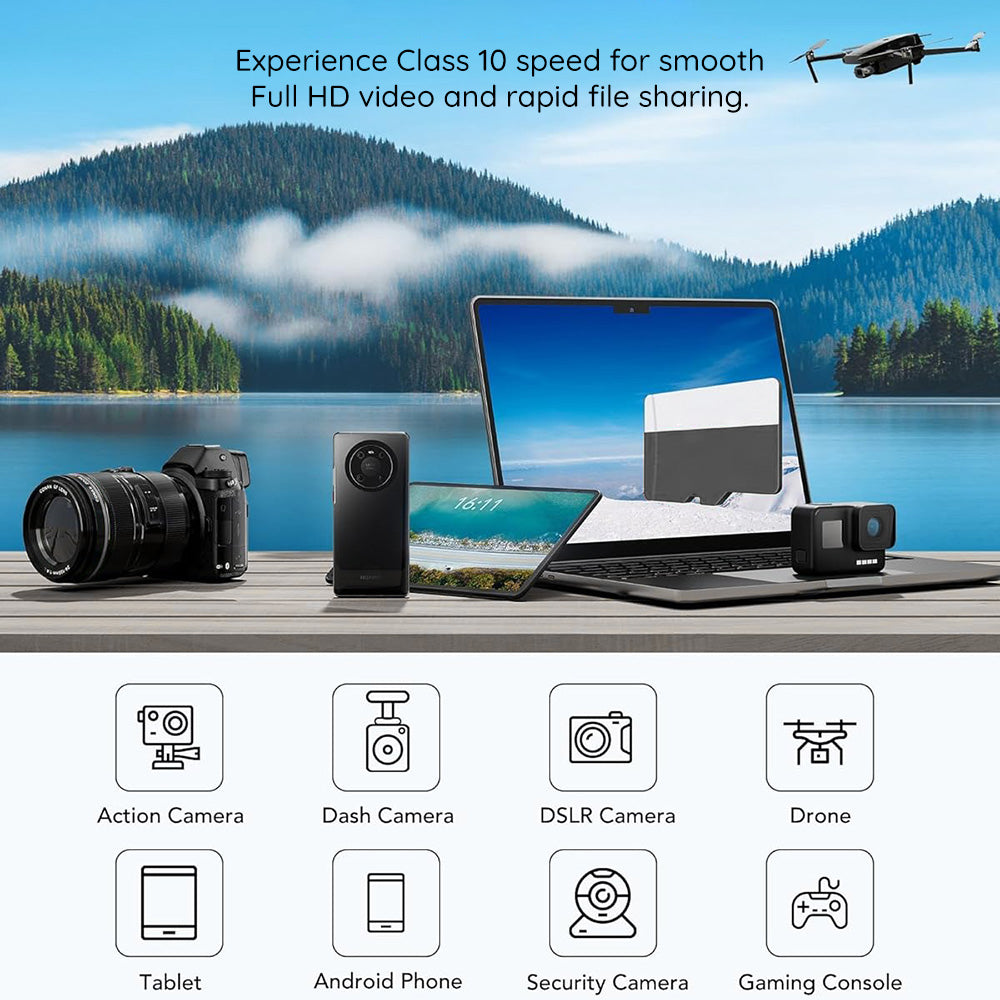 Paměťová karta microSDXC Techsuit THCM26, 128GB, Třída 10, s adaptérem