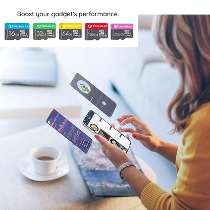 Paměťová karta microSDXC Techsuit THCM26, 128GB, Třída 10, s adaptérem