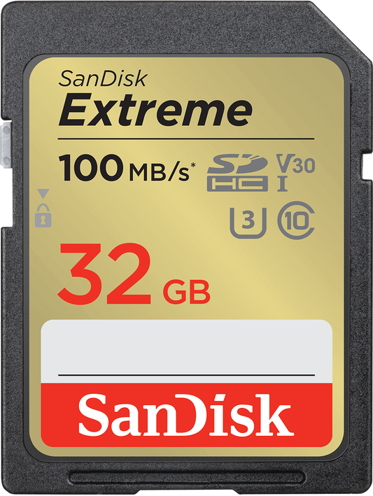 Paměťová karta SDHC SanDisk Extreme, 32Gb, Třída 10 / UHS-1 U3 SDSDXVT-032G-GNCIN