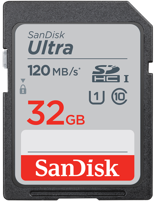 Paměťová karta SDHC SanDisk Ultra, 32Gb, Třída 10 / UHS-1 U1 SDSDUN4-032G-GN6IN