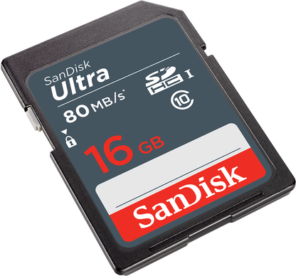Paměťová karta SDHC SanDisk Ultra, 16Gb, Třída 10 SDSDUNS-016G-GN3IN