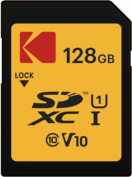 Paměťová karta SDXC Kodak Premium Performance, 128GB, Třída 10 / UHS-1 U1 EKMSD128GXC10K