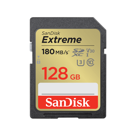 Paměťová karta SDXC SanDisk Extreme, 128Gb, Třída 10 / UHS-1 U3 SDSDXVA-128G-GNCIN
