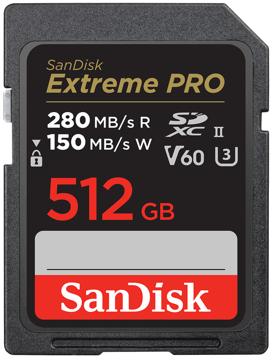 Paměťová karta SDXC SanDisk Extreme Pro, 512GB, Třída 10 / UHS-2 U3 SDSDXEP-512G-GN4IN