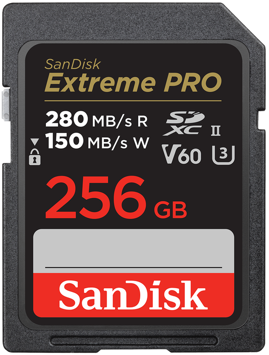 Paměťová karta SDXC SanDisk Extreme Pro, 256GB, Třída 10 / UHS-2 U3 SDSDXEP-256G-GN4IN