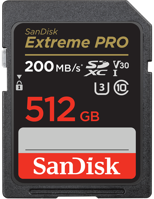 Paměťová karta SDXC SanDisk Extreme Pro, 512GB, Třída 10 / UHS-1 U3 SDSDXXD-512G-GN4IN