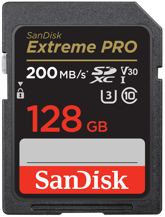 Paměťová karta SDXC SanDisk Extreme Pro, 128Gb, Třída 10 / UHS-1 U3 SDSDXXD-128G-GN4IN