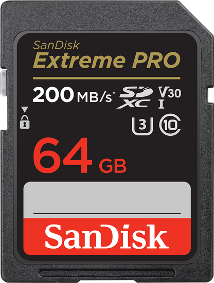 Paměťová karta SDXC SanDisk Extreme Pro, 64Gb, Třída 10 / UHS-1 U3 SDSDXXU-064G-GN4IN