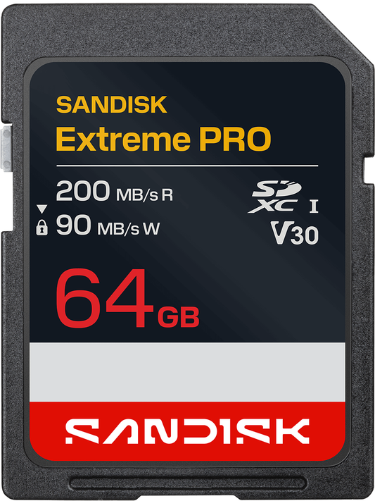 Paměťová karta SDXC SanDisk Extreme Pro, 64 GB, třída 10 / UHS-I U3 SDSDXXU-064G-GUCIN

