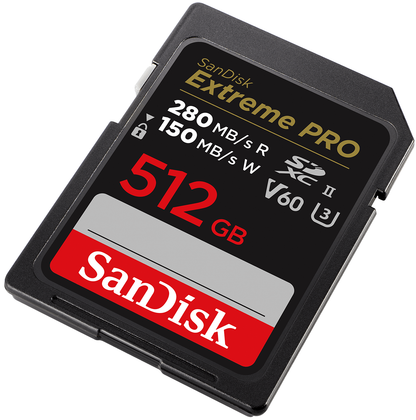 Paměťová karta SDXC SanDisk Extreme Pro, 512GB, Třída 10 / UHS-2 U3 SDSDXEP-512G-GN4IN