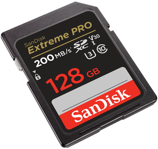 Paměťová karta SDXC SanDisk Extreme Pro, 128Gb, Třída 10 / UHS-1 U3 SDSDXXD-128G-GN4IN