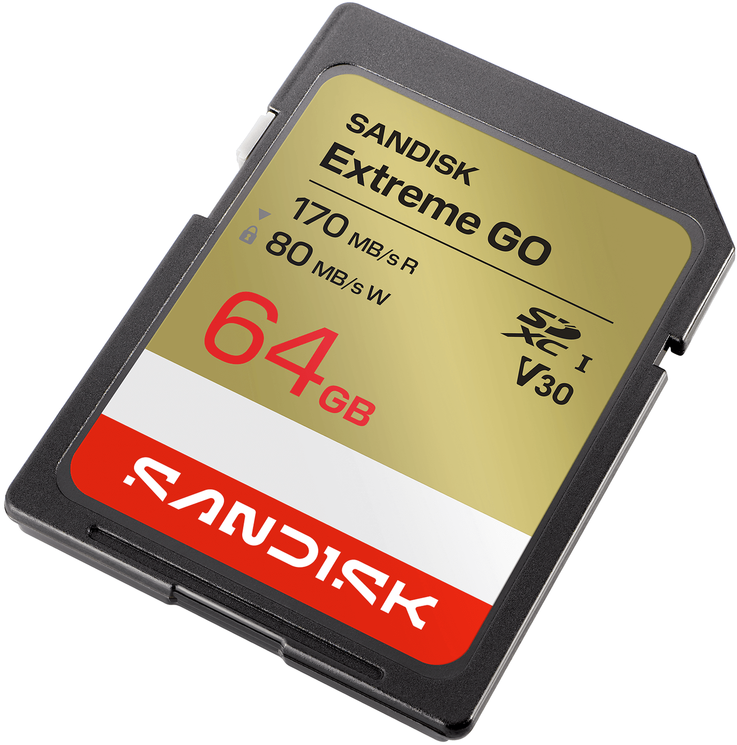 Paměťová karta SDXC SanDisk Extreme Go, 64Gb, Třída 10 / UHS-1 U1 SDSDXGN-064G-GNCIN