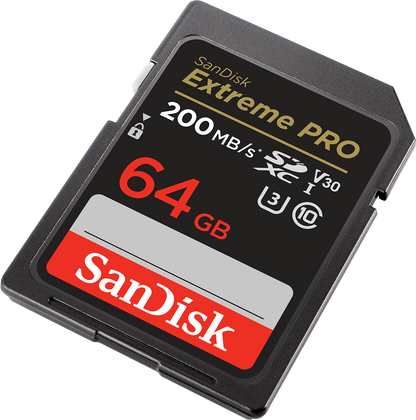 Paměťová karta SDXC SanDisk Extreme Pro, 64Gb, Třída 10 / UHS-1 U3 SDSDXXU-064G-GN4IN